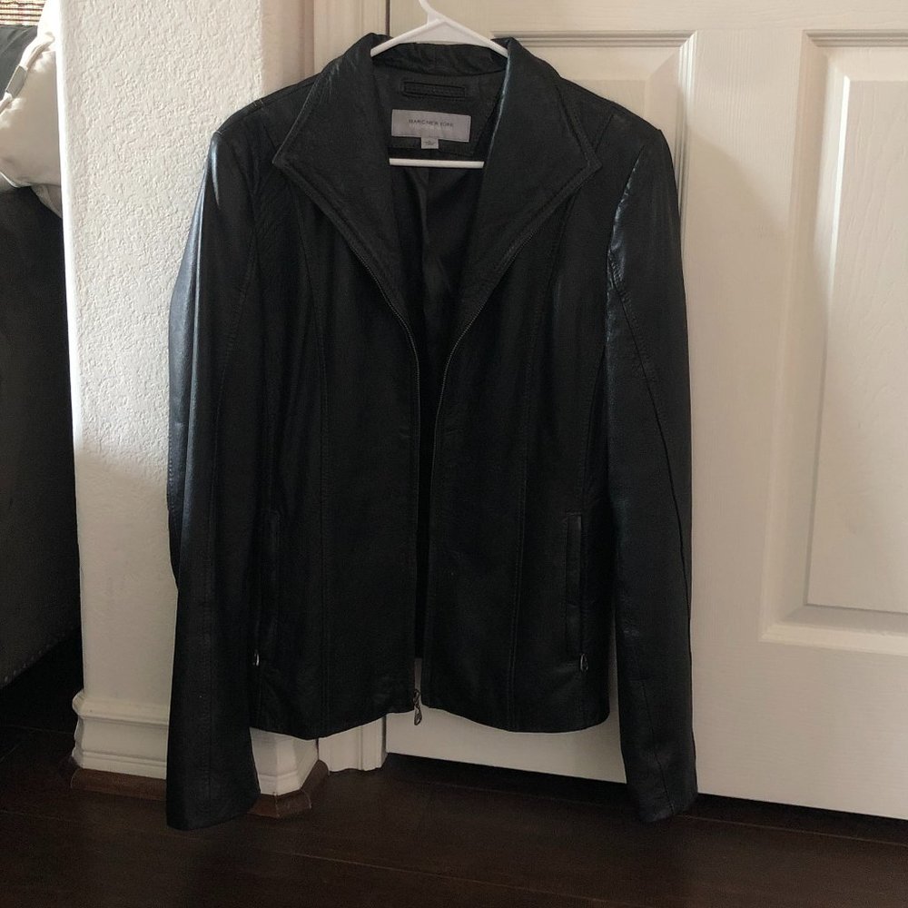 Andrew Marc Lambskin Leather Jacket
